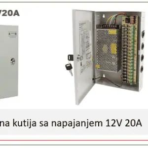LS-MPS12V20A-1 METALNA KUTIJA SA NAPAJANJEM 12V 20A 18CH LS-MPS12V20A
