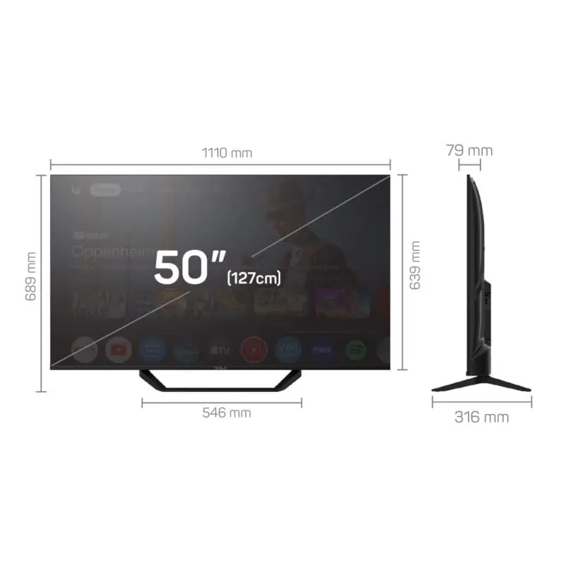 50E655BUS TV Tesla 50E655BUS 50" LED 4K UHD Smart Google TV