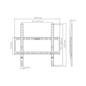 sbox-stalak-budget-bl-3744f-32-75-45kg-400x400 (1) SBOX Nosač za TV Budget BL-3744F (32-75"/45kg/400x400)