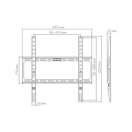 sbox-stalak-budget-bl-3744f-32-75-45kg-400x400 (1) SBOX Nosač za TV Budget BL-3744F (32-75"/45kg/400x400)
