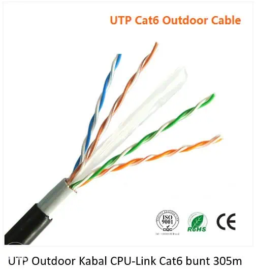 outdoor Mrezni UTP Kabal CPU-Link Cat6 bunt 305m outdoor